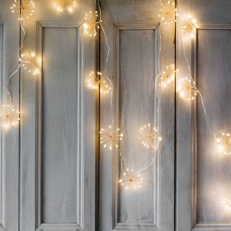 Starburst Chain Lights - Indoor/Outdoor Fairy String USB 100 Leds