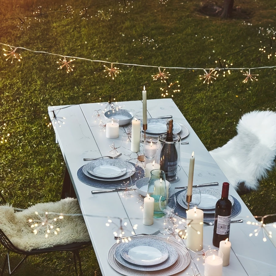 Starburst Chain Lights - Indoor/Outdoor Fairy String USB 100 Leds