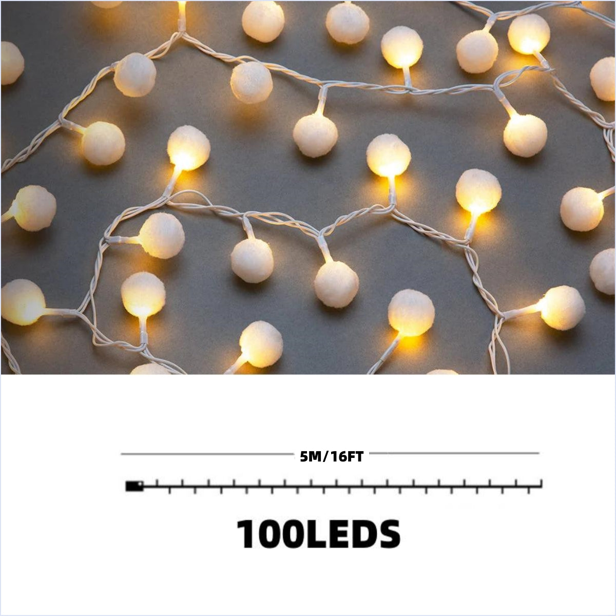 POM POM LIGHTS USB 5M Steady