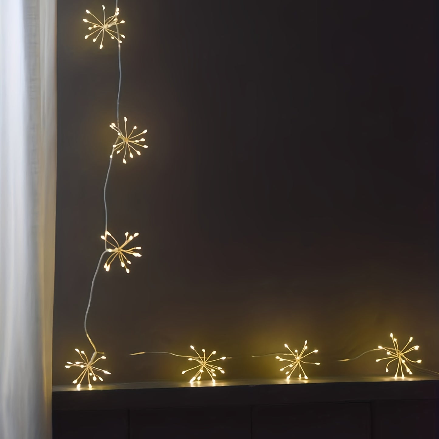 Starburst Chain Lights - Indoor/Outdoor Fairy String USB 100 Leds